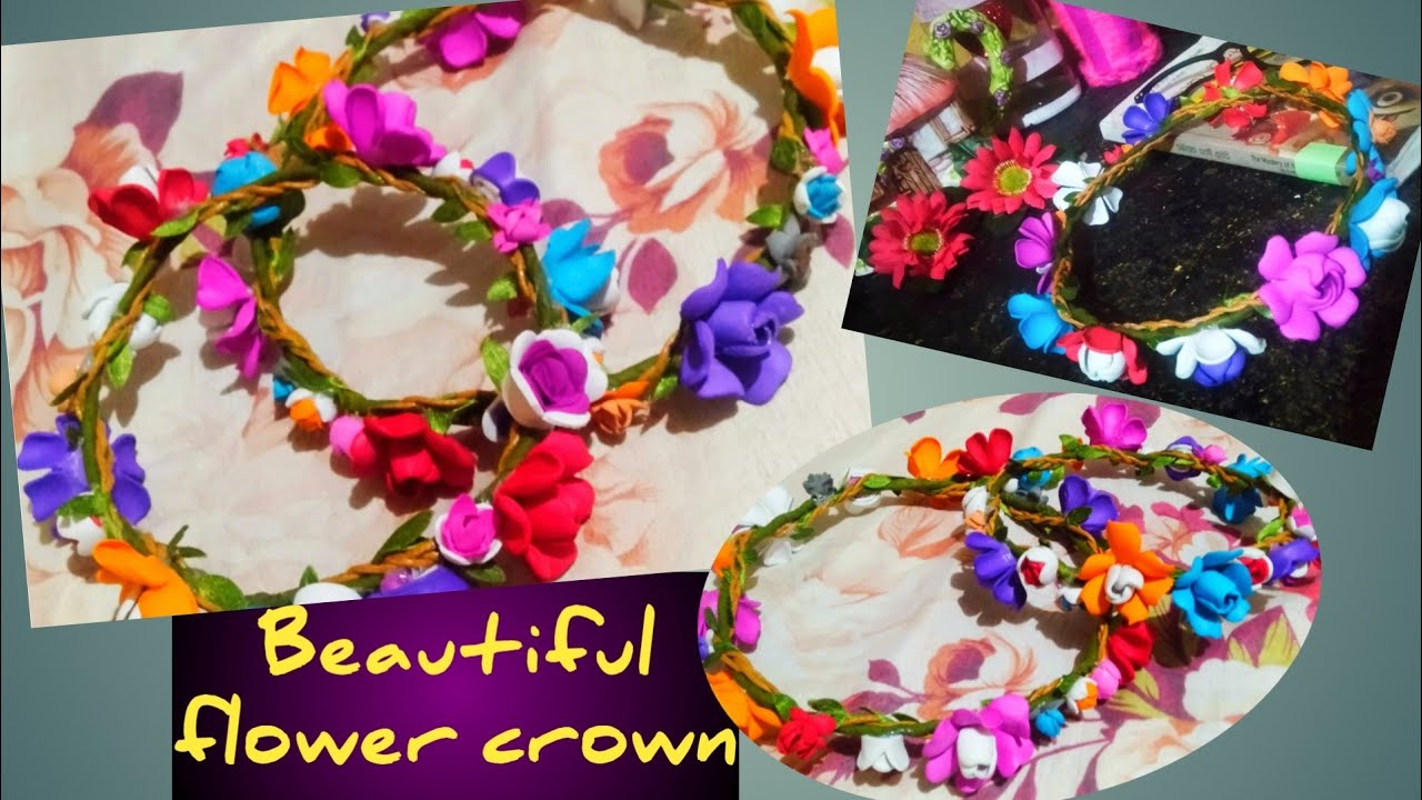 How to make flower crownArtificial flower juwelaryBridal crown