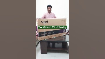 VW 109 cm (43 inches) Full HD Android Smart LED TV #vwtv #smartandroidtv #androidtv #tv #unboxing