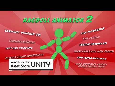 [Unity Package] Ragdoll Animator 2 - Release Video