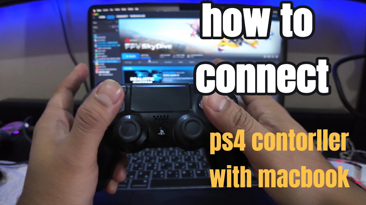 how to connect ps4 controller with MacBook?