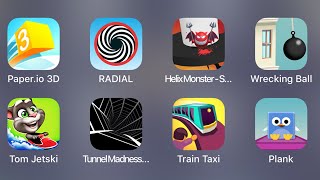 Paper.io 3D, RADIAL, Helix Monster-Scary Jump, Tom Jetski, Train Taxi, Plank - iPad Gameplay screenshot 2