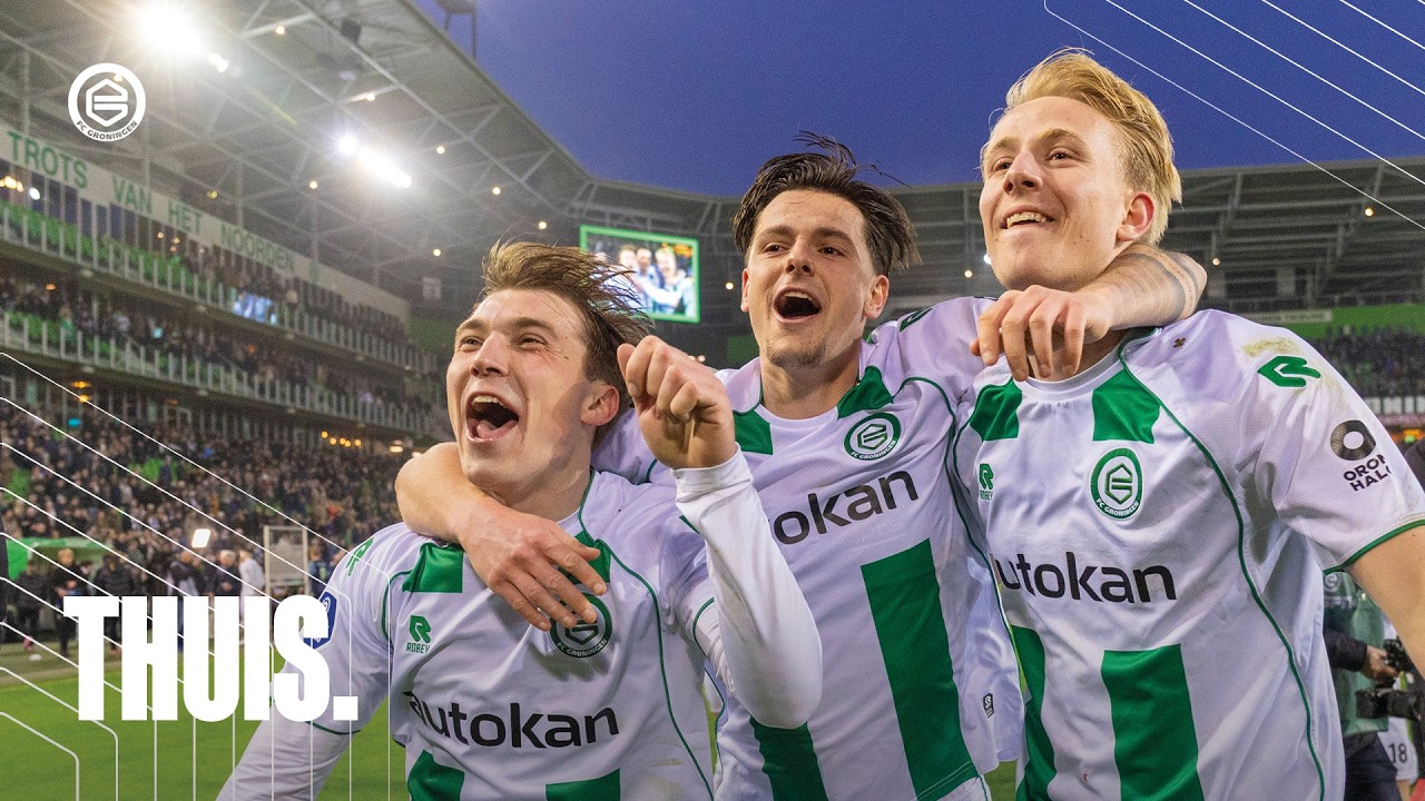 THUIS: Sfeer, strijd en huldiging Jenning de Boo in Euroborg💚🤍