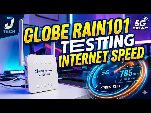 Globe Rain101 Testing Internet Speed 4G & 5G
