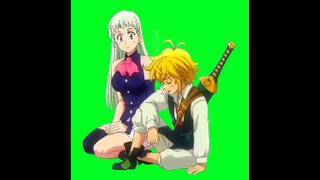The Seven Deadly Sins Green Screen - Meliodas & Elizabeth
