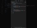 HTML #shortvideo #viral #tranding #html #code #youtube #foryou #new #shorts #shortsfeed #motivation
