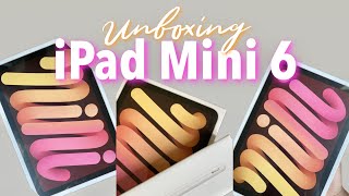 Ipad Mini 6 Unboxing Pink Apple Pencil, Accessories, Setup, Aesthetic Unboxing