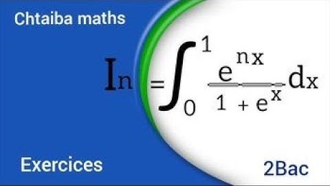 suite intégrale (exercice)2 Bac biof.2022