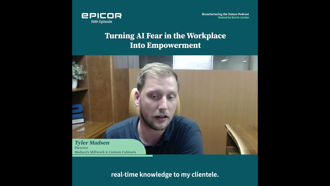 Turning AI Fear in the Workplace Into Empowerment #manufacturingtechnology #logistics #data