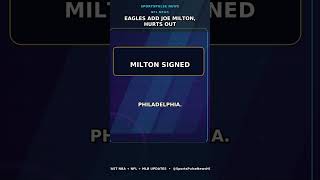 Eagles add Joe Milton, Hurts out
