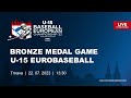 14 U-15 Baseball European Championship Bronze Medal Game: Czechia VS France
