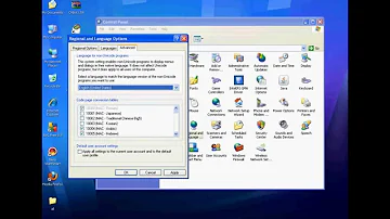 How do I change my Windows XP from Korean to English?