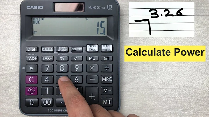 How to Calculate Decimal Powers Of a Number On Basic Calculator - Exponent Calculation