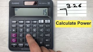 How to Calculate Decimal Powers Of a Number On Basic Calculator - Exponent Calculation