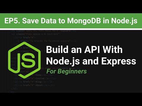 How to Save Data to MongoDB with Node.js for Beginners | EP.5  Build an API with Node.js and Express