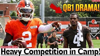 Shedeur Sanders Giving Deshaun Watson Heavy Competition! Browns Camp Struggles!