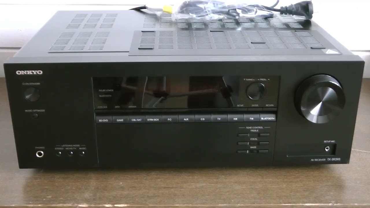 未使用展示品 Onkyo 5.2 Ch AVレシーバー TX-SR393 オンキヨーから