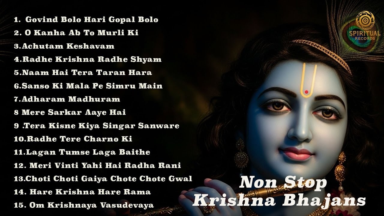 Non Stop Radha Krishna Bhajans | 1 Hour Morning Bhakti Songs for Peace & Positivity #harekrishna