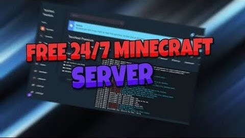 How to make minecraft server for free 24/7 online