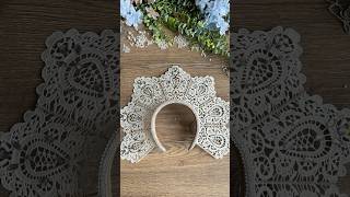 Кружевной кокошник своими руками быстро и просто. Заказать такой можно через ВК или ТГ YuliasIdeas