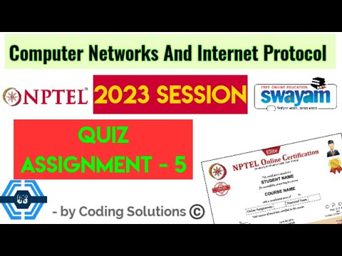 Computer Networks And Internet Protocol | Week 5 Answers | NPTEL 2023 || SWAYAM