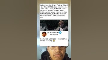 Sean Astin Injured Filming Sam’s River Scene 😮 | Lord of the Rings Fact