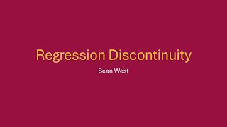 PAF 512 - Module 5 - Regression Discontinuity