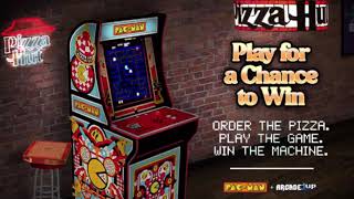 Arcade1Up Pizza Hut Exclusive Pac Man Cabinet Arcade 1Up