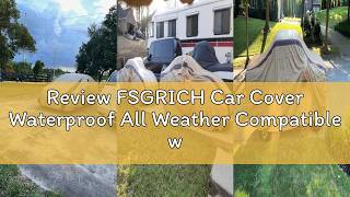 Review FSGRICH Car Cover Waterproof All Weather Compatible with Chevy Corvette C4 C5 C6 C7 C8 Outdo