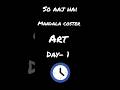 Mandala coster art series Day -1 😱 #shortvideo #youtubeshorts