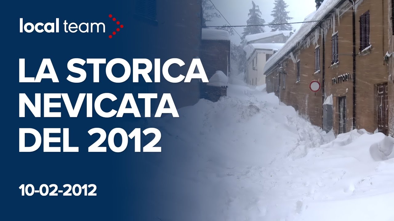 La storica nevicata del 2012 in centro Italia: il gelo e la neve fino alle coste, 3 metri a Urbino