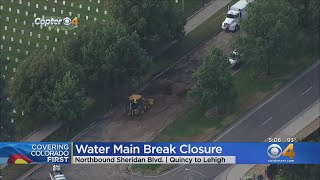 Sheridan Blvd. Partly Closed For Water Main Break Repair