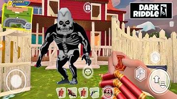 Playing Dark Riddle 2 Vs Dark Riddle 1 ( Mod Skin New ) | gameplay Dark Riddle Part 25