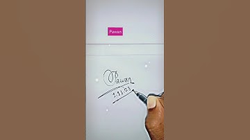 stylish name |  Pawan | sk cursive art | how to make a stylish name | stylish signature