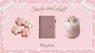 [𝓟𝓵𝓪𝔂𝓵𝓲𝓼𝓽] 🌸 Sakura Macaron Study Café 🎀 Soft Focus · Pastel Pink · Calm Days screenshot 5