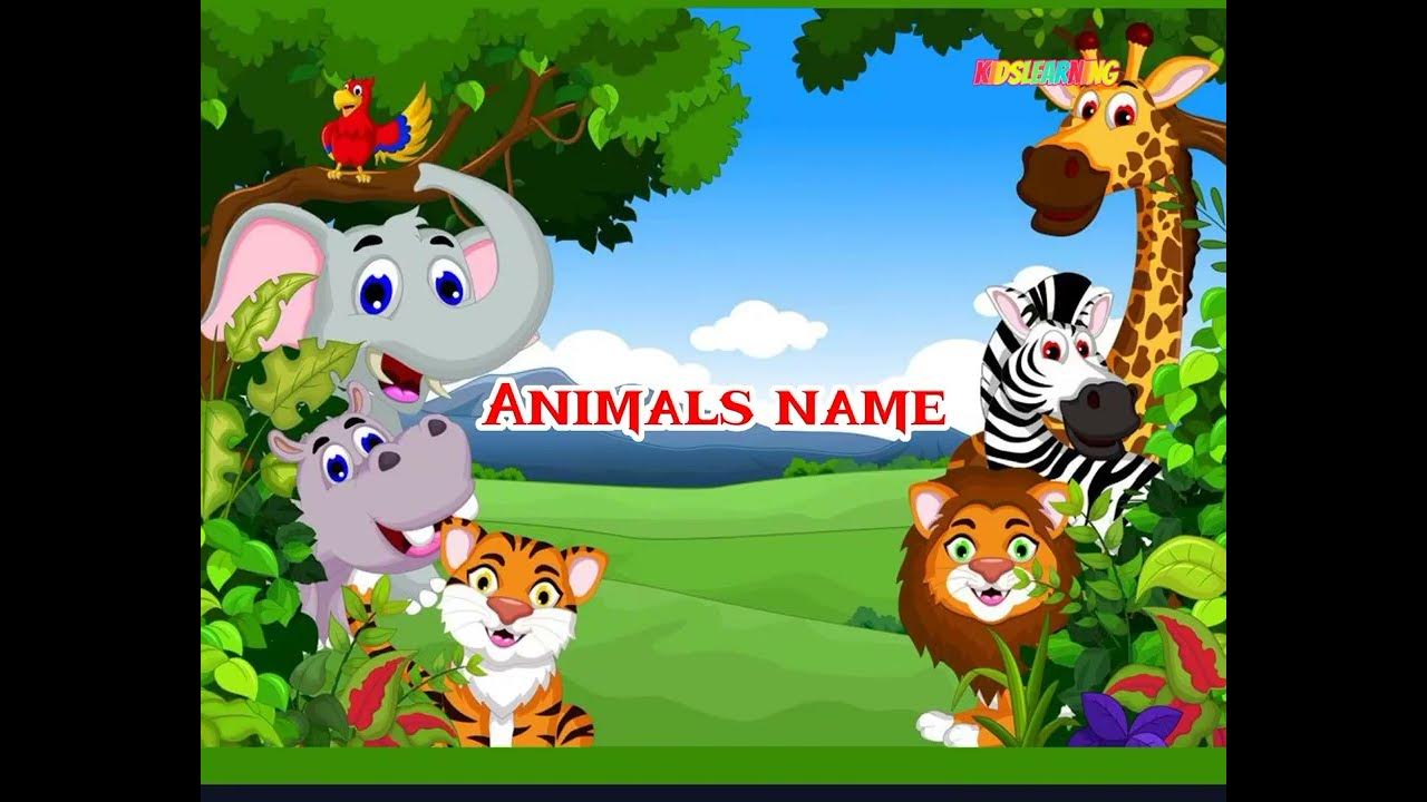 Animals name,fruits nameanimals name for kidskids Learning