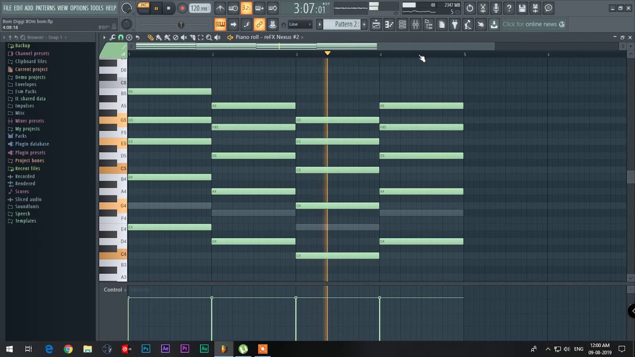 Bom Diggy Diggy Remake In fl studio  (Free Flp)