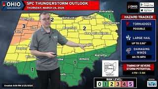 Severe Weather Expected For Ohio Thursday - Onw Weather Forecast 3252026