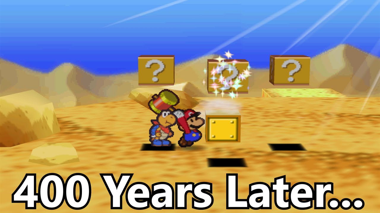 Hitting this Block for 416 Years Crashes Paper Mario YouTube