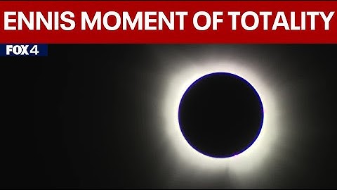 Solar eclipse 2024 - Moment of totality in Ennis, Texas