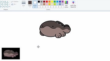 Drawing Ditto As Clodsire In MS Paint With A Mouse*
