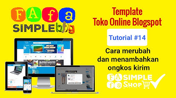 Cara Mengubah dan Menambah Ongkos Kirim #14 - TOKO ONLINE BLOGSPOT