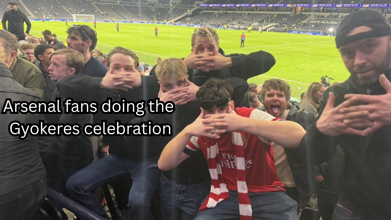 Arsenal fans celebrate as Eberechi Eze does it again and Viktor Gyökeres comes good at Tottenham 4-1