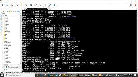 Step by step LVM thin free block recalim