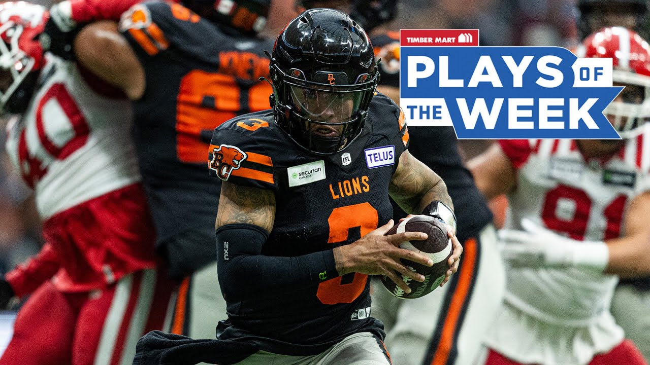 CFL Plays of the Week - 2023 Grey Cup Playoffs, rd.1