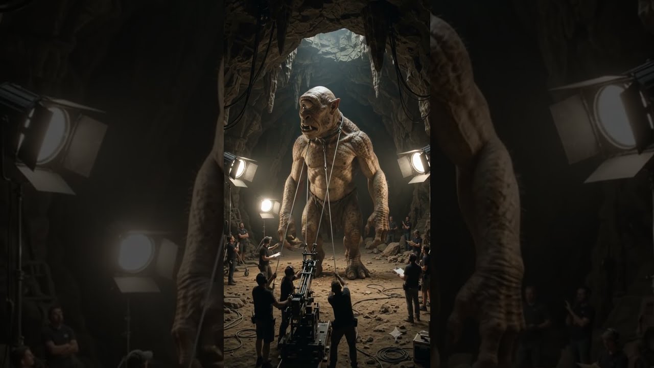 How they brought the Cyclops to life #theodyssey #practicaleffects #movies #behindthescenes #shorts