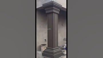 square pillar design(short) #construction #plasterdesign #house #vairalshort