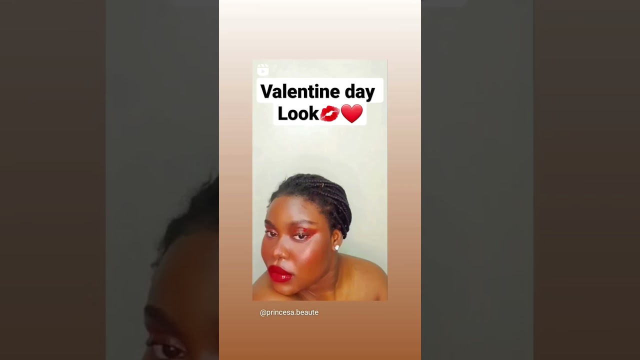 Valentine's day look #valentinesdaymakeuplook #valentine #valentinesday cherry lip