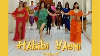 Habibi Yaeni - Beginner Belly Dance Choreography - Linda K9 Studio