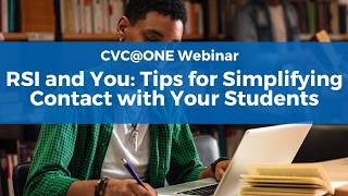 RSI and You: Tips for Simplifying Contact with Your Students