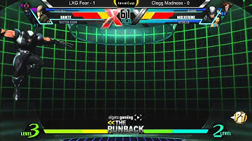 UMvC3 LXG Fear vs Clegg Madness - The RunBack New Years Edition